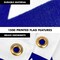 G128 Combo Pack: 6 Feet Tangle Free Spinning Flagpole (Black) Israel Israeli Flag 3x5 ft Printed 150D Brass Grommets (Flag Included) Aluminum Flag Pole